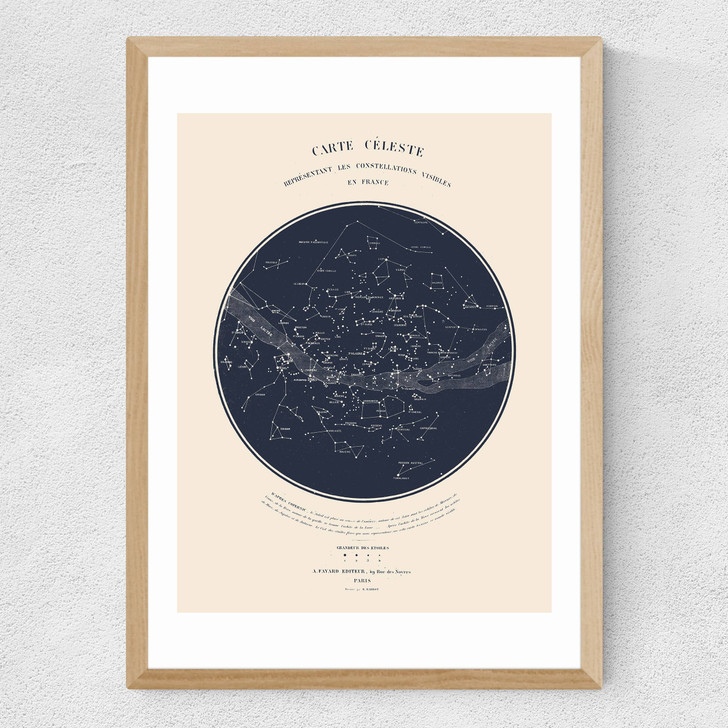 Carte du Ciel by Aster Medium Oak Frame
