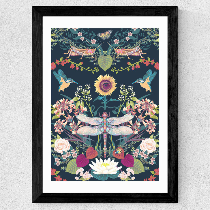 Garden Treasures Wide Black Frame