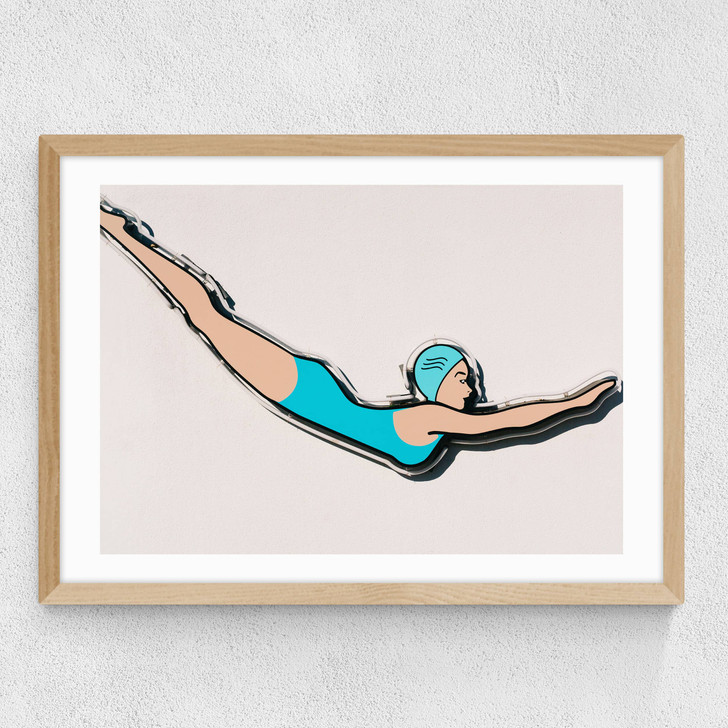 Palm Springs Dive Medium Oak Frame