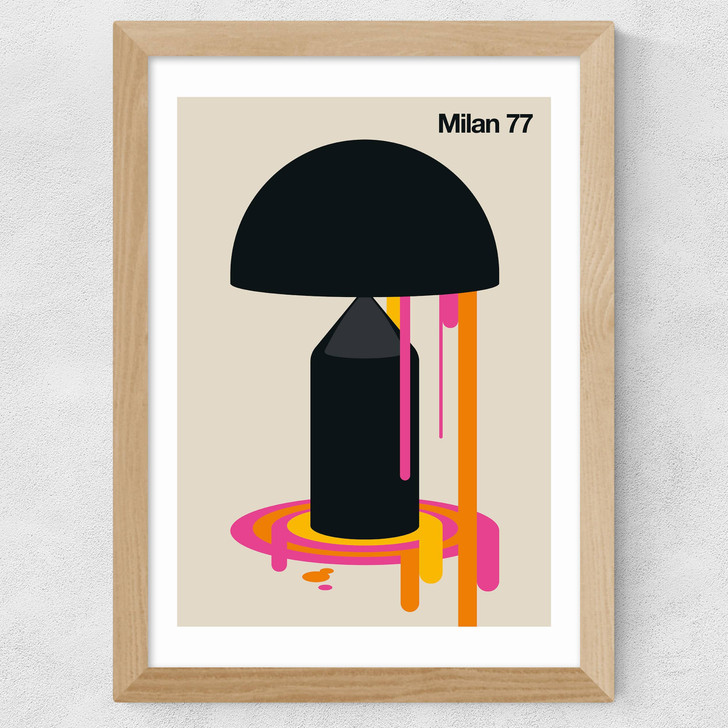 Milan 77 Wide Oak Frame Milan 77 Wide Oak Frame