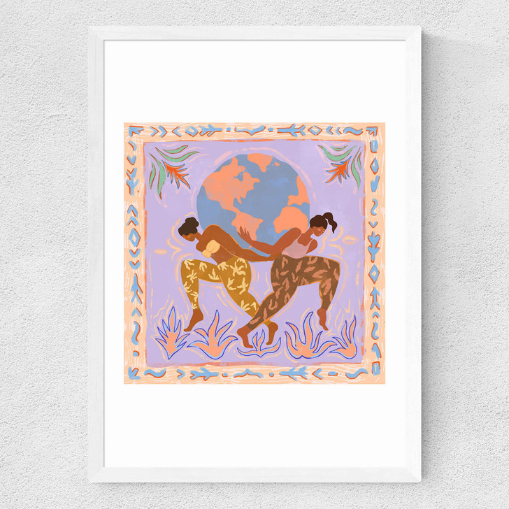Women Rule the World Medium White Frame Women Rule the World Medium White Frame