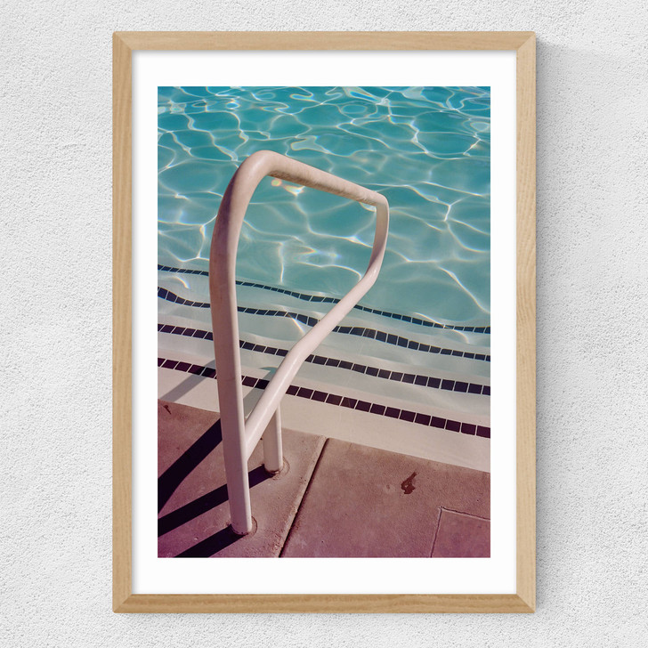 Palm Springs Pool Day IV Medium Oak Frame Palm Springs Pool Day IV Medium Oak Frame