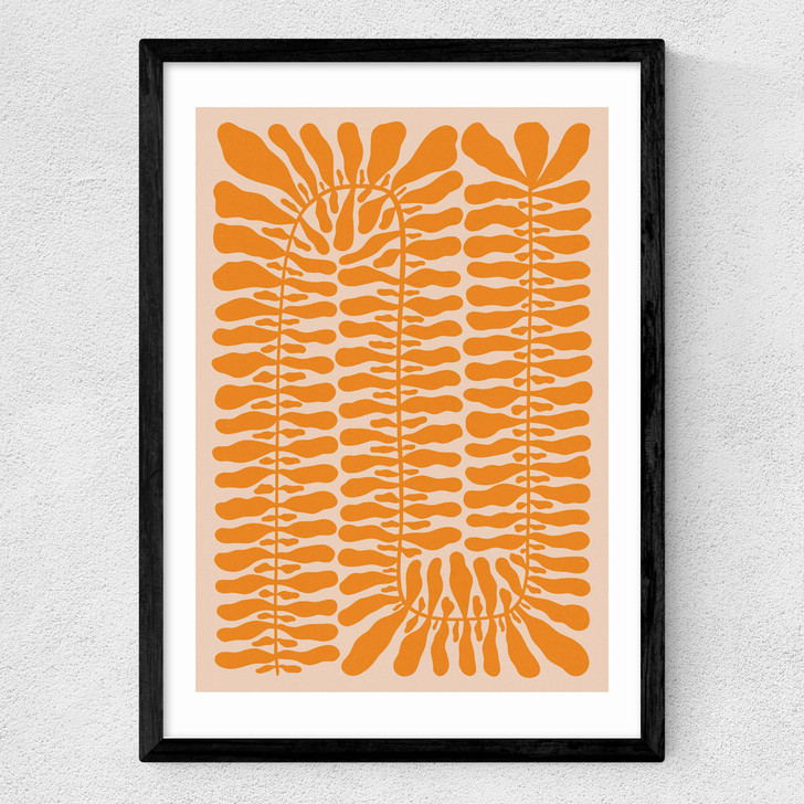 One Hundred Leaved Plant X Medium Black Frame One Hundred Leaved Plant X Medium Black Frame
