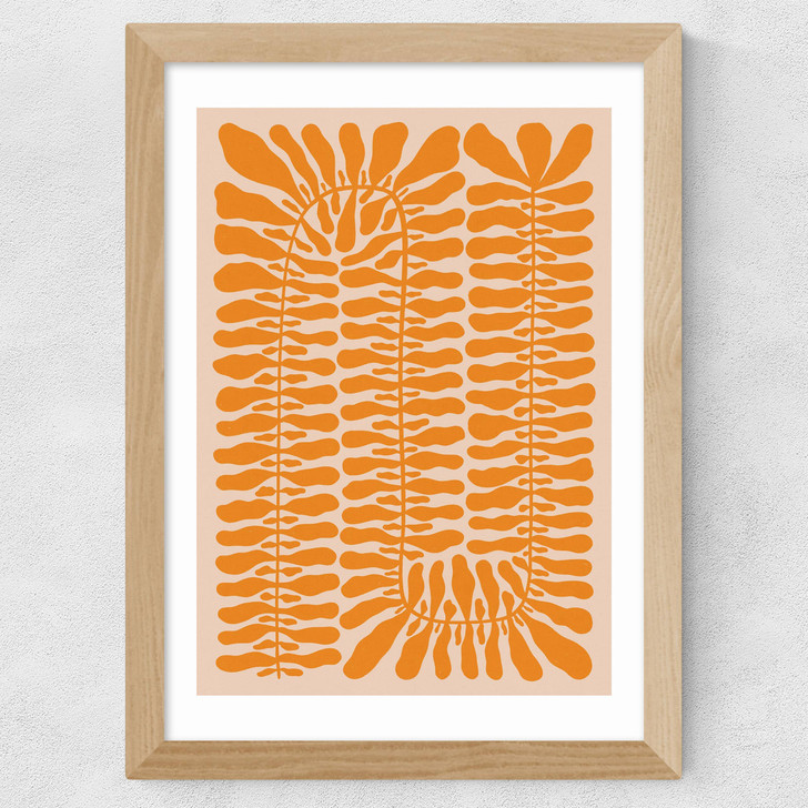 One Hundred Leaved Plant X Wide Oak Frame