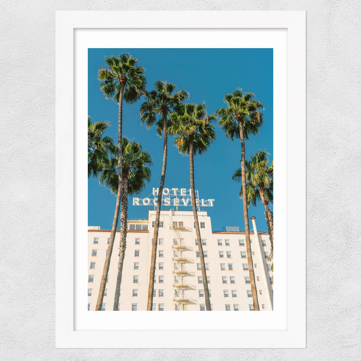 Hollywood Hotel Wide White Frame
