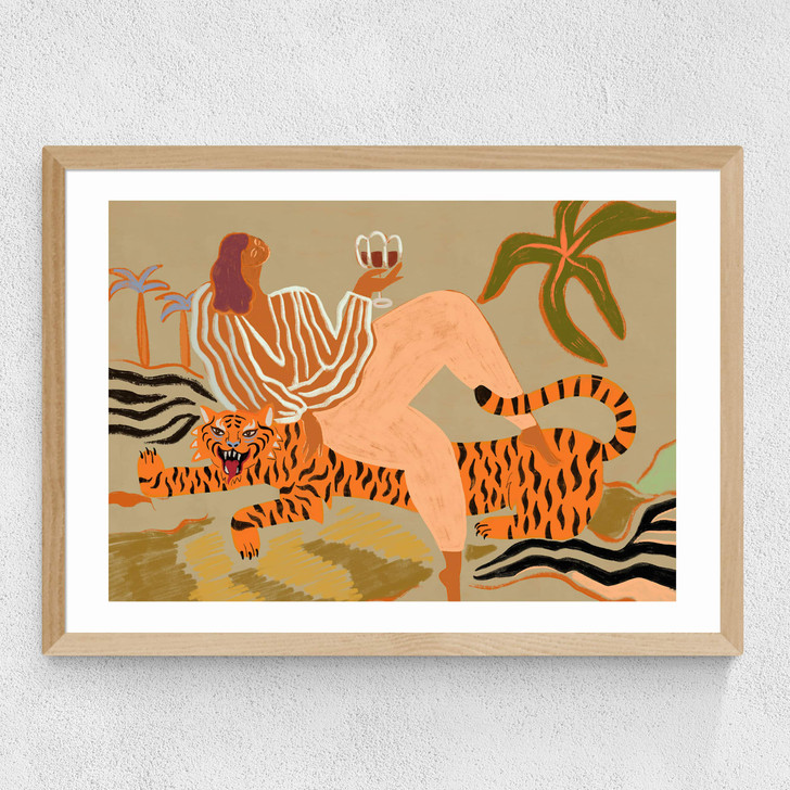 Tigerific Medium Oak Frame Tigerific Medium Oak Frame