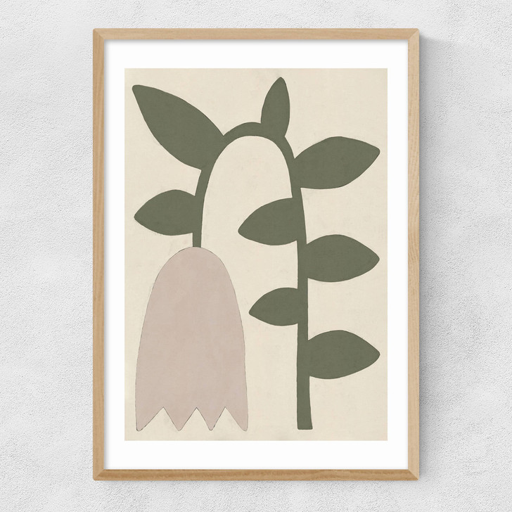 Tulip by Alisa Galitsyna Narrow Oak Frame