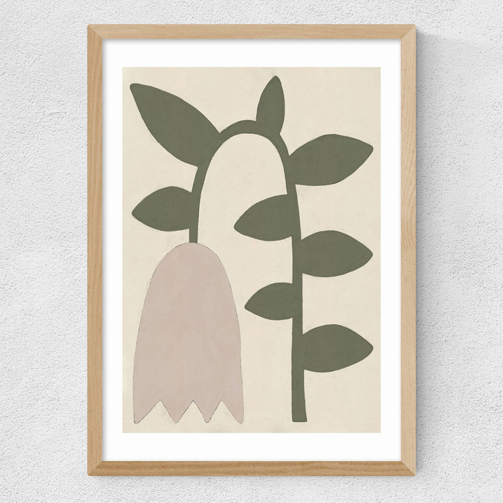 Tulip by Alisa Galitsyna Medium Oak Frame