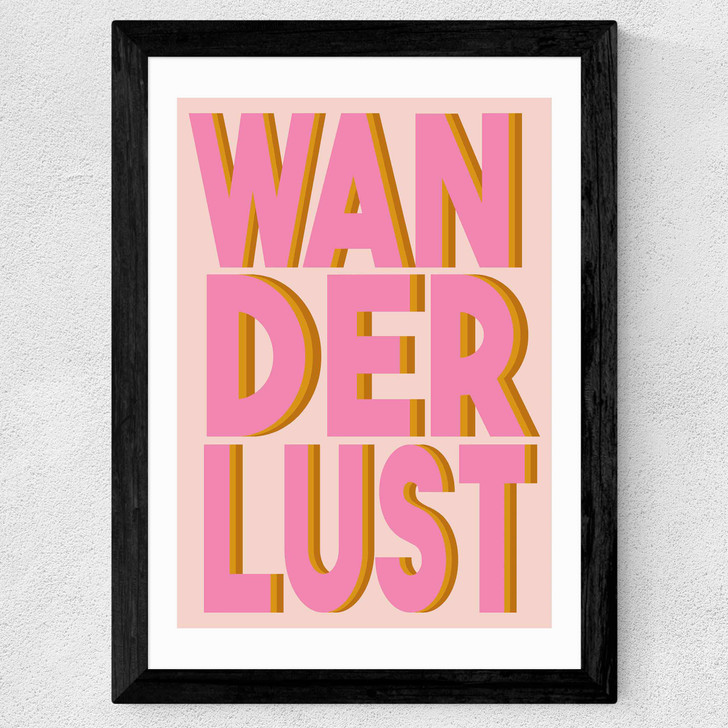 Wanderlust Wide Black Frame