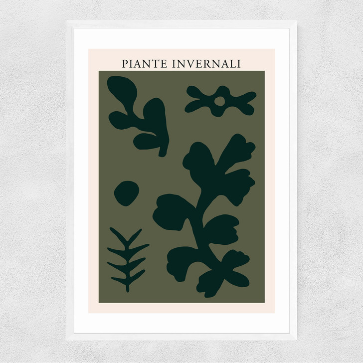 Piante Invernali Green Narrow White Frame Piante Invernali Green Narrow White Frame