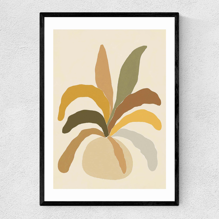 Pastel Plant Narrow Black Frame Pastel Plant Narrow Black Frame
