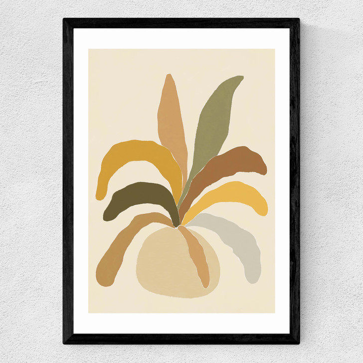 Pastel Plant Medium Black Frame Pastel Plant Medium Black Frame