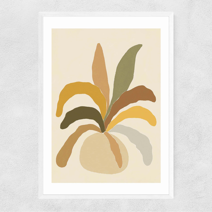 Pastel Plant Narrow White Frame Pastel Plant Narrow White Frame