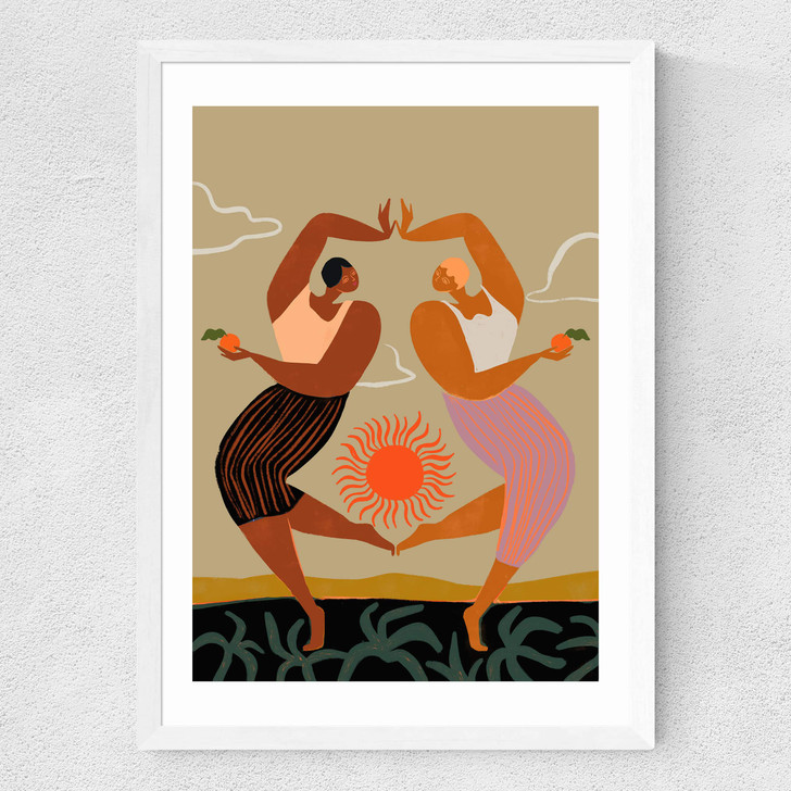 Sisters Medium White Frame