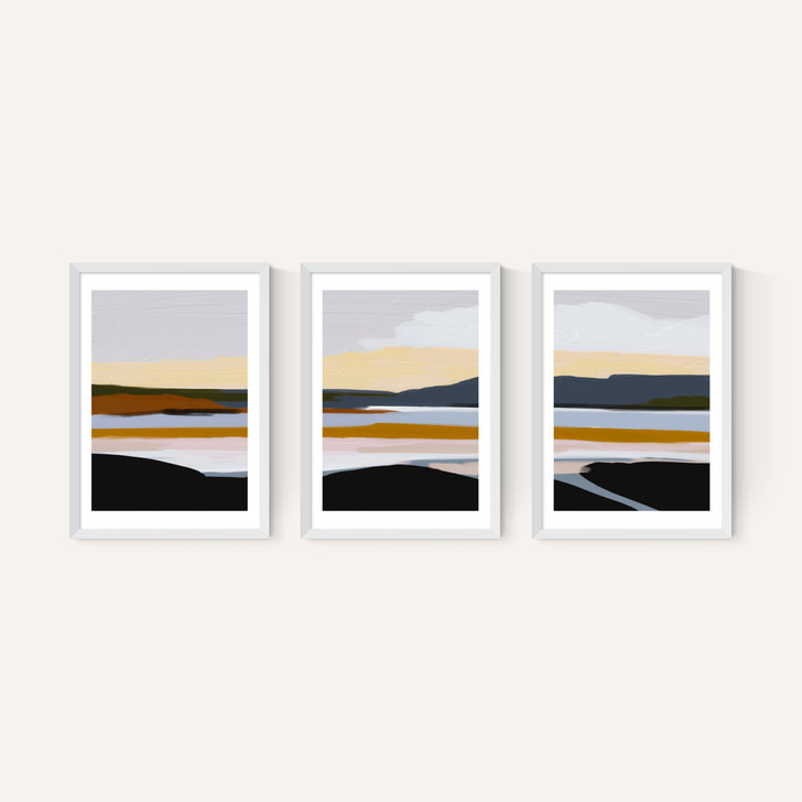 Peaceful Calm of Evening Triptych