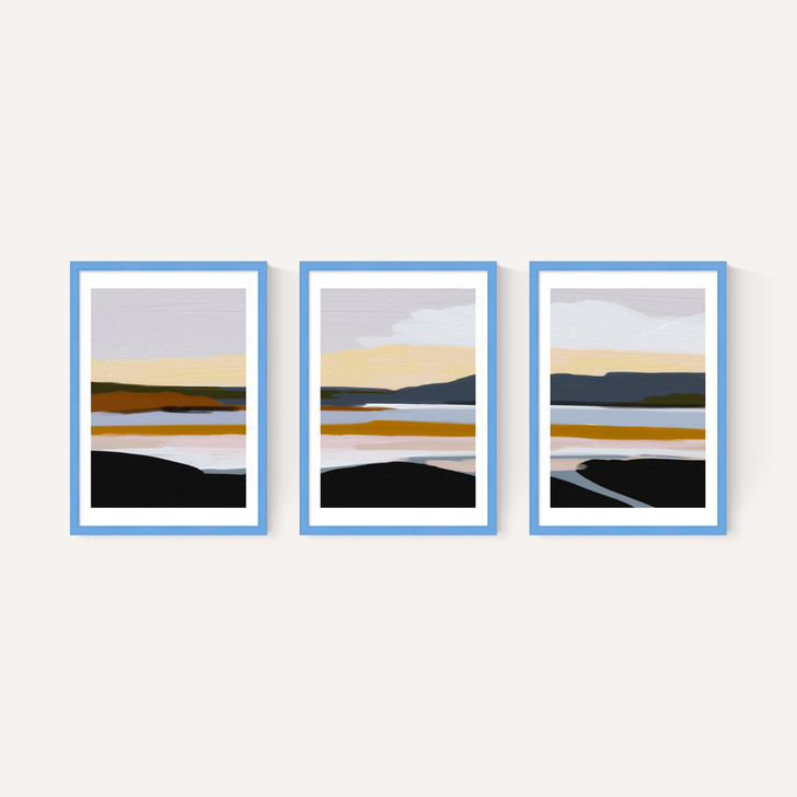 Peaceful Calm of Evening Triptych