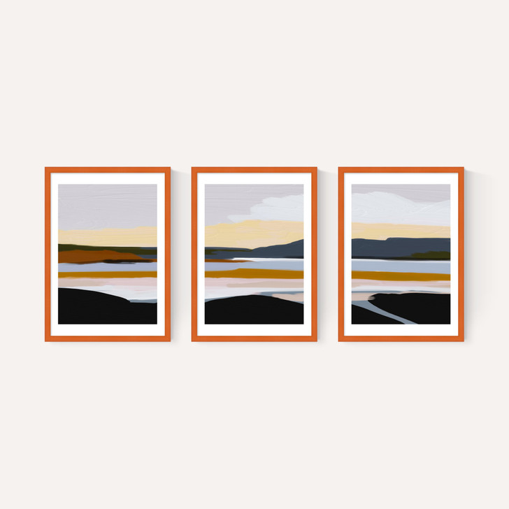 Peaceful Calm of Evening Triptych