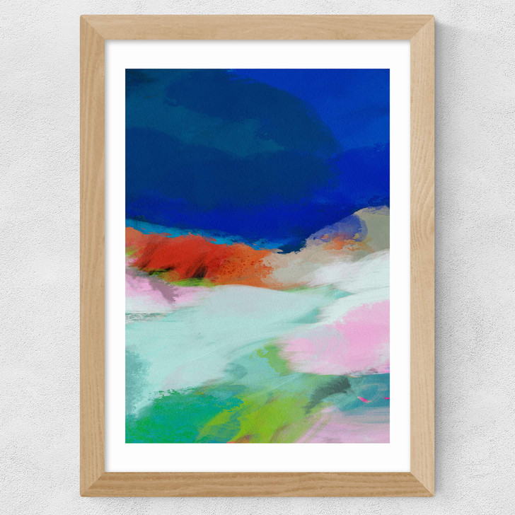 Blaue Landschaft II Wide Oak Frame Blaue Landschaft II Wide Oak Frame