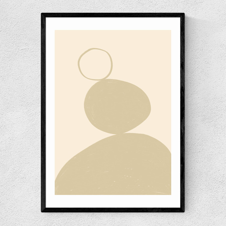 Neutral Shapes II Narrow Black Frame Neutral Shapes II Narrow Black Frame