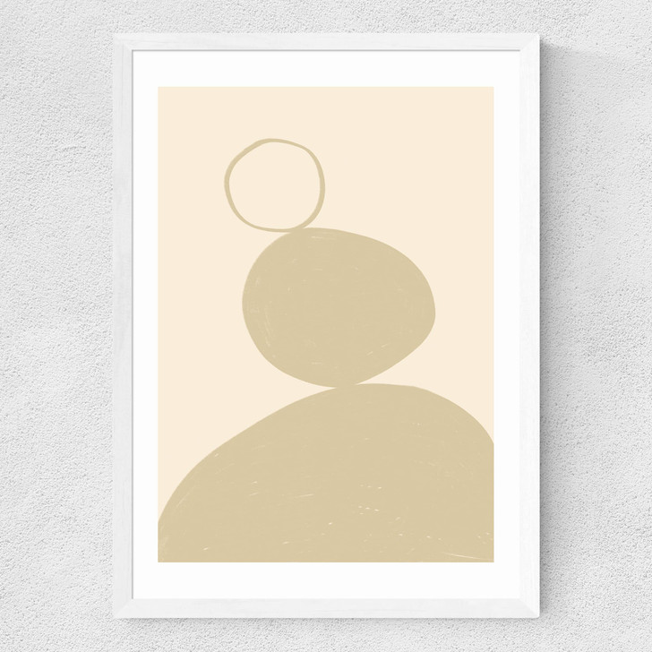 Neutral Shapes II Medium White Frame Neutral Shapes II Medium White Frame