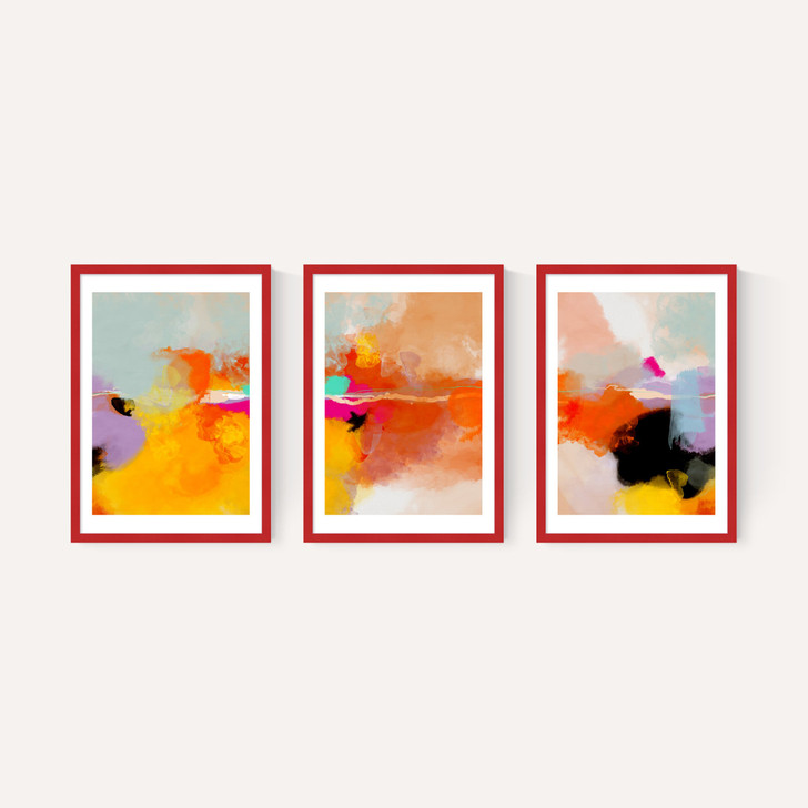 Yellow Blush Triptych