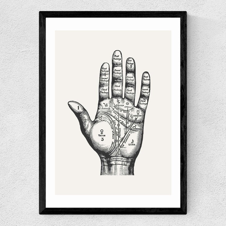 Palmistry Medium Black Frame Palmistry Medium Black Frame