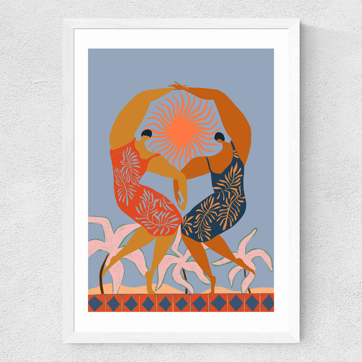 Sisterhood by Arty Guava Medium White Frame Sisterhood by Arty Guava Medium White Frame