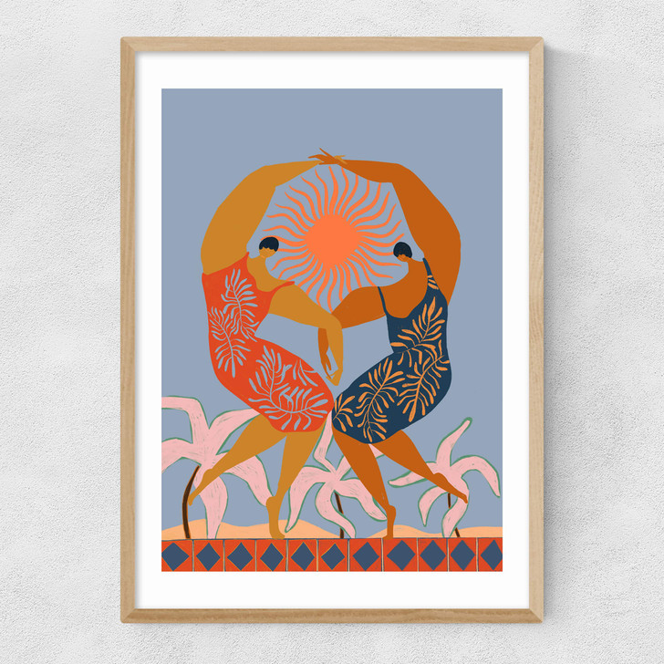 Sisterhood by Arty Guava Narrow Oak Frame