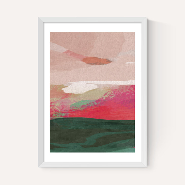 Green and Pink Abstract II