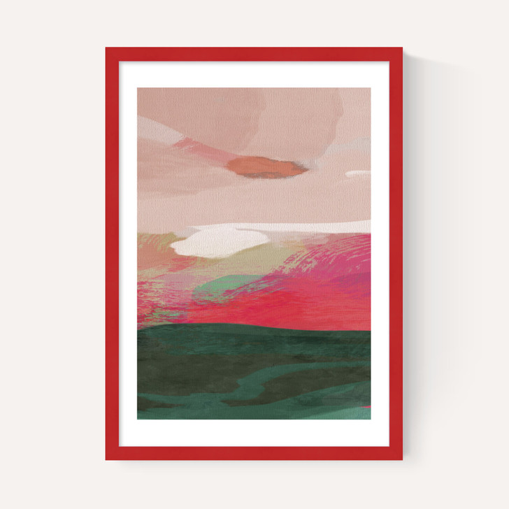 Green and Pink Abstract II