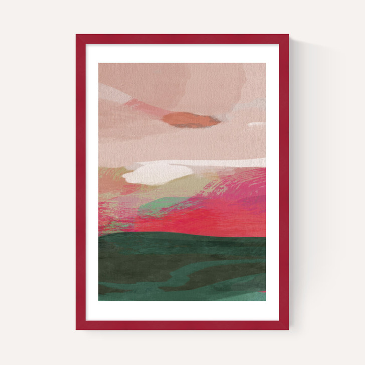 Green and Pink Abstract II