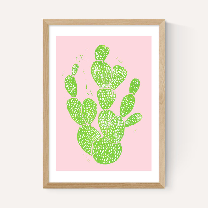 Linocut Cacti