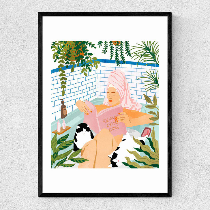 How To Have A Spa Day At Home Narrow Black Frame How To Have A Spa Day At Home Narrow Black Frame