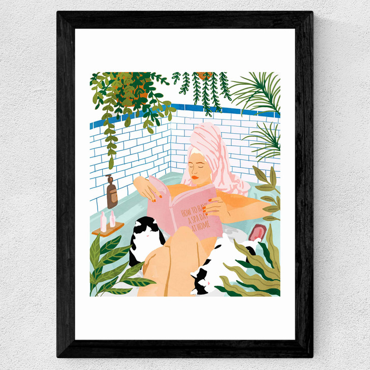 How To Have A Spa Day At Home Wide Black Frame