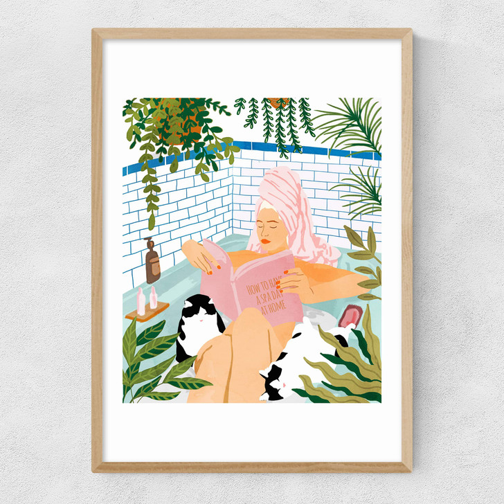 How To Have A Spa Day At Home Narrow Oak Frame