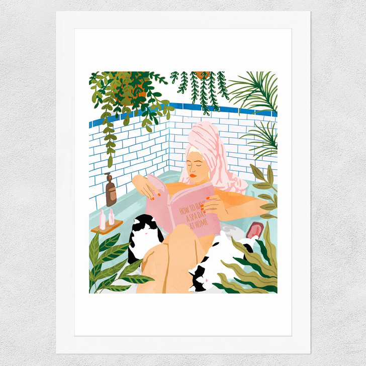 How To Have A Spa Day At Home Wide White Frame