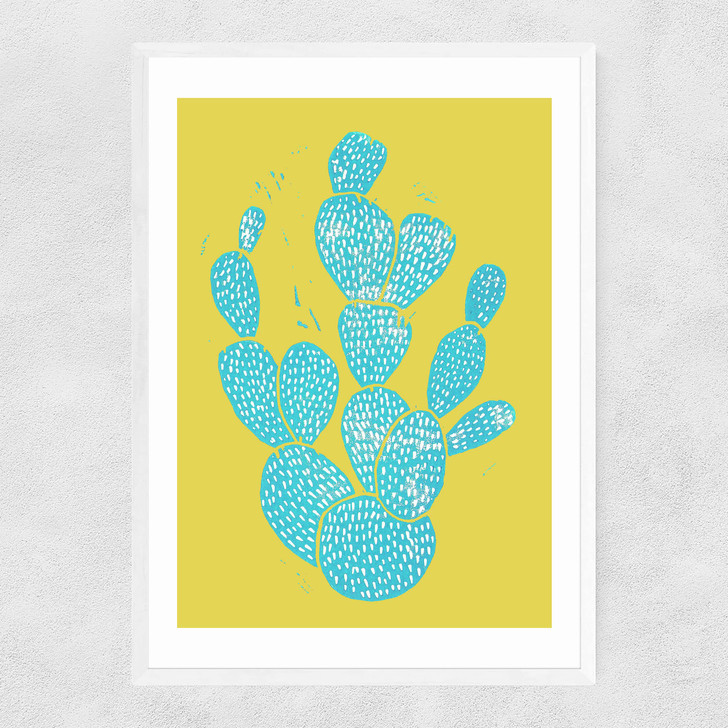 Desert Blue Narrow White Frame Desert Blue Narrow White Frame
