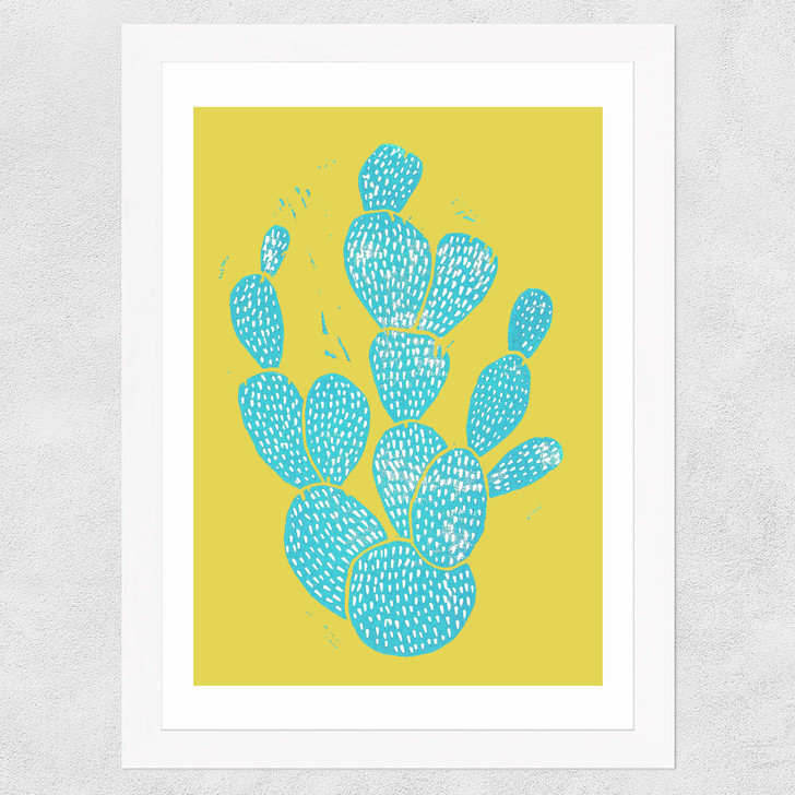 Desert Blue Wide White Frame Desert Blue Wide White Frame