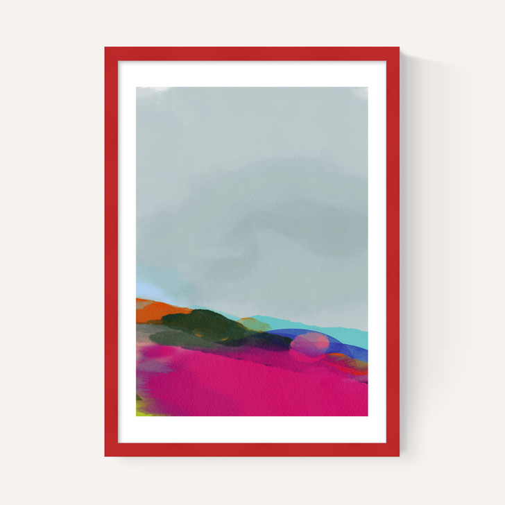 Red Poppies Field Abstract III