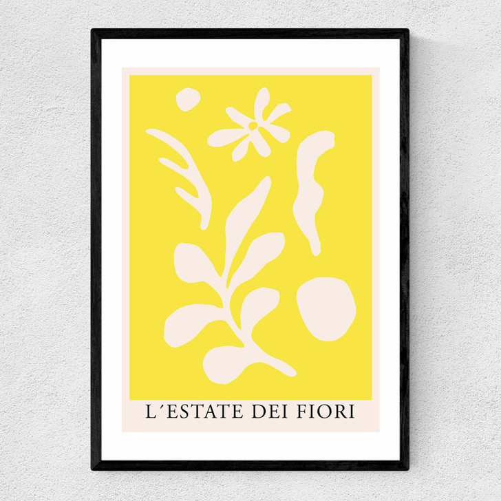 L'Estate dei Fiori Narrow Black Frame