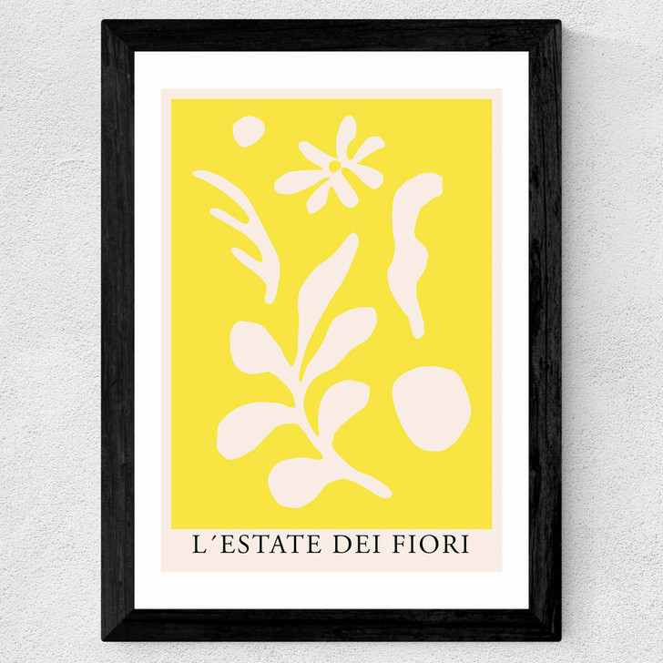 L'Estate dei Fiori Wide Black Frame