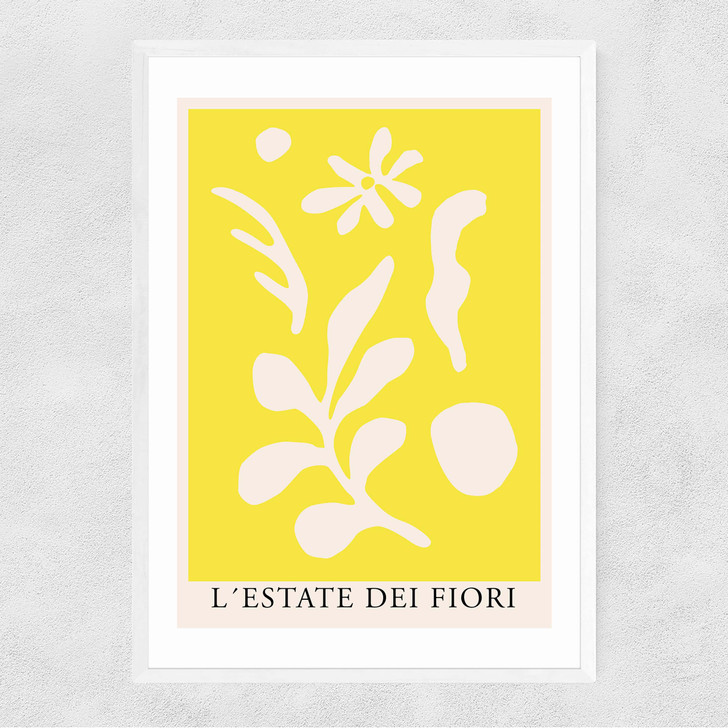 L'Estate dei Fiori Narrow White Frame