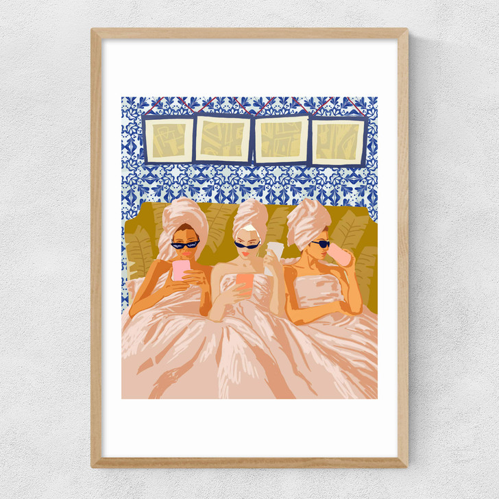 Ladies Only Club Narrow Oak Frame Ladies Only Club Narrow Oak Frame