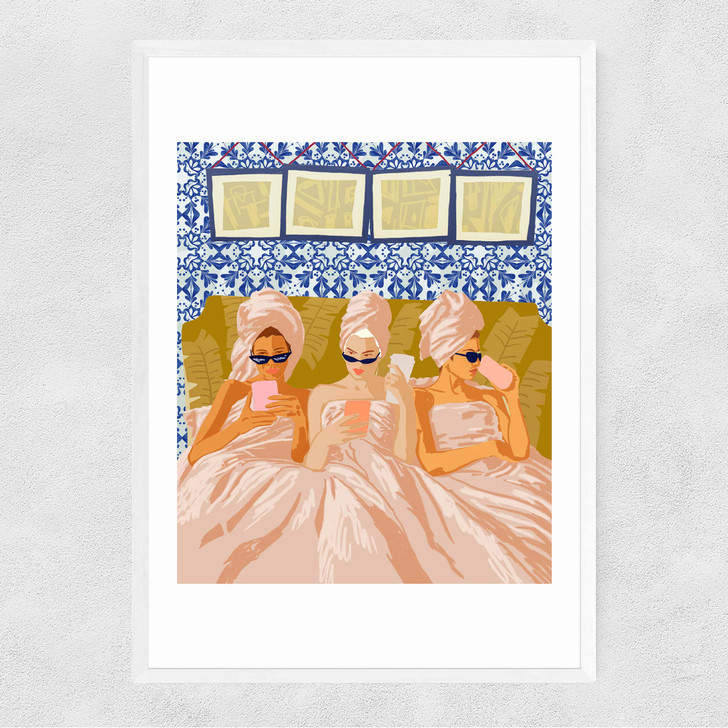 Ladies Only Club Narrow White Frame Ladies Only Club Narrow White Frame