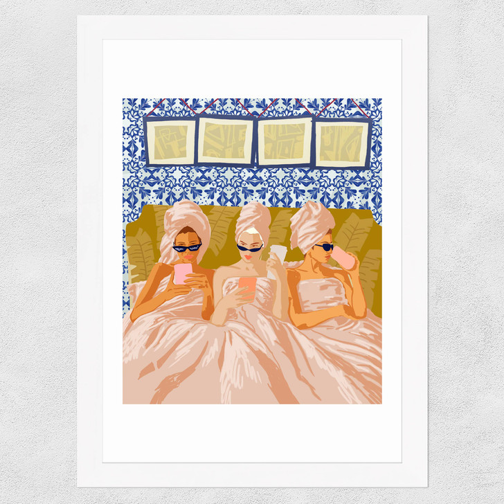 Ladies Only Club Wide White Frame