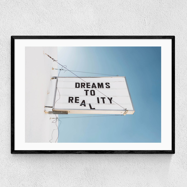Dreams to Reality Narrow Black Frame Dreams to Reality Narrow Black Frame