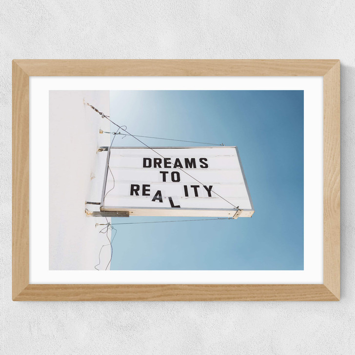 Dreams to Reality Wide Oak Frame Dreams to Reality Wide Oak Frame
