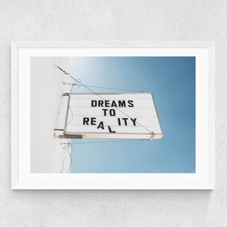Dreams to Reality Medium White Frame Dreams to Reality Medium White Frame