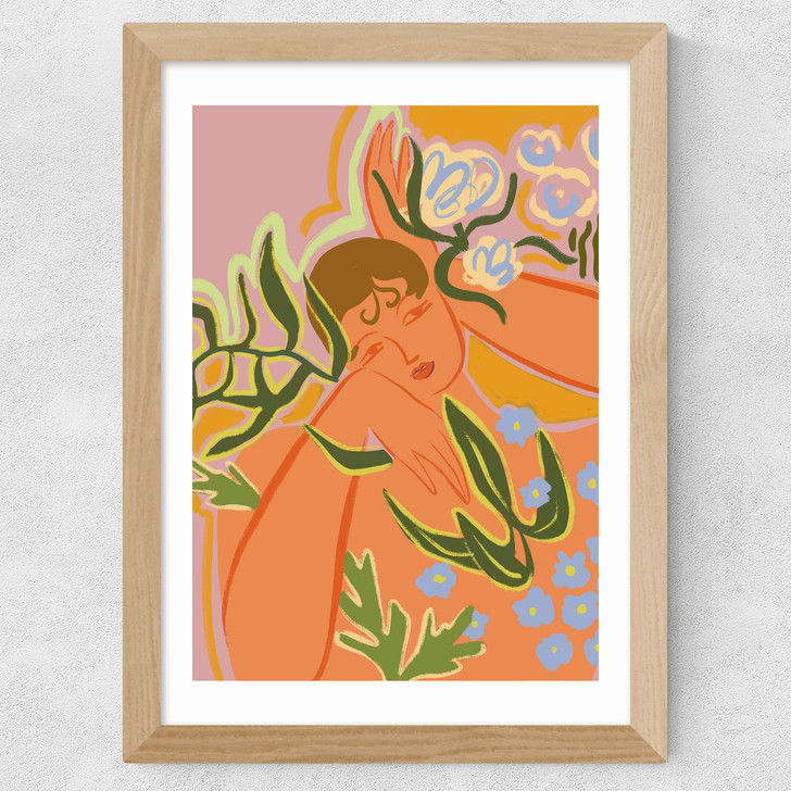 Flourish by Arty Guava Wide Oak Frame