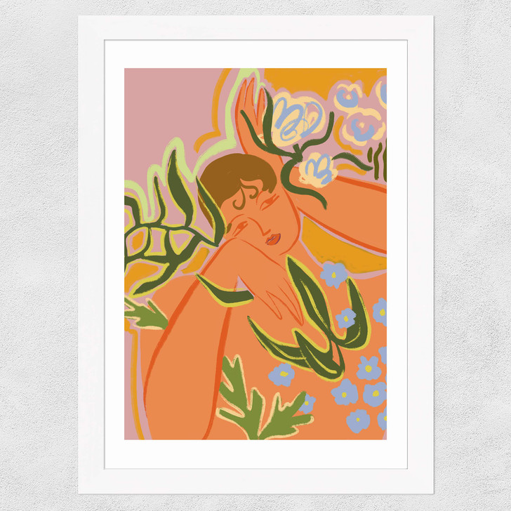 Flourish by Arty Guava Wide White Frame